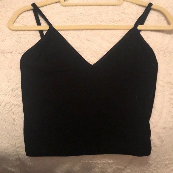 Brandy Melville Tops - Brandy Melville black velvet tank
